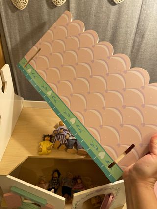 Casita muñecas de madera y familia de REGALO