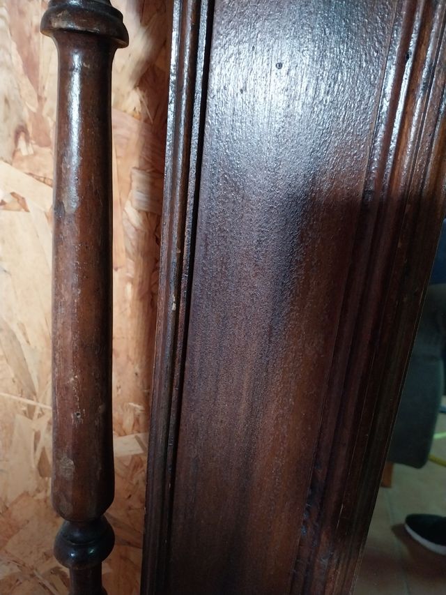 Espejo de madera grande Alfonsino S. XIX