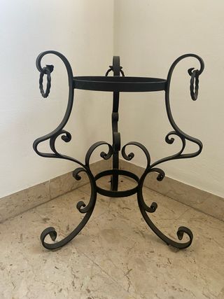 Portavaso in ferrobattuto grande