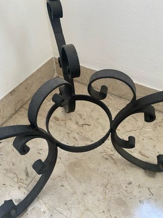 Portavaso in ferrobattuto grande