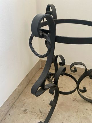 Portavaso in ferrobattuto grande