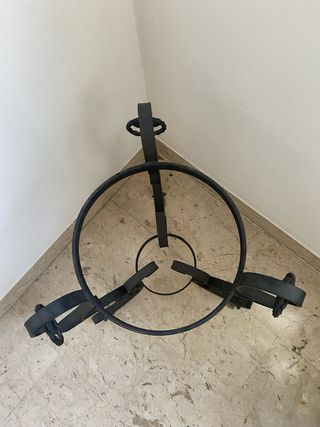 Portavaso in ferrobattuto grande