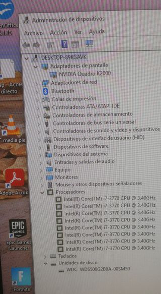 Torre i7 3770 8x3.9Ghz 8/32gb ssd 500gb quadro 2gb