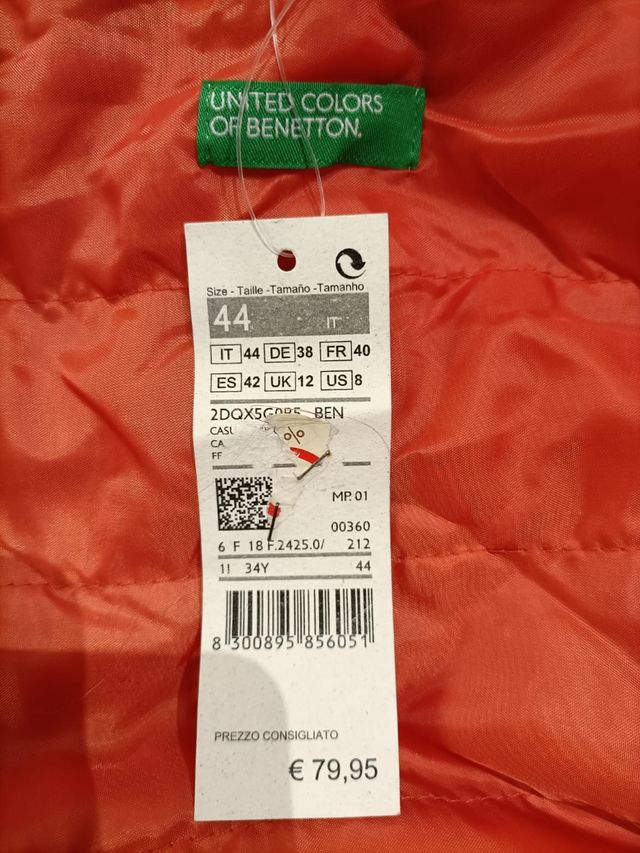 Smanicato Benetton ragazza/donna tg.44