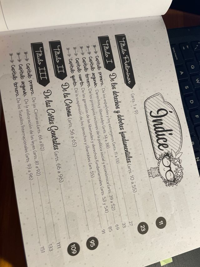 Constitución Española. Los esquemas de Martina