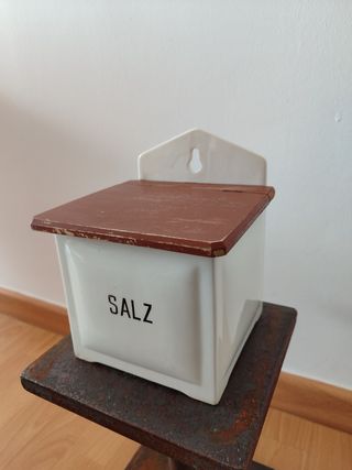 Salero porcelana alemana antiguo.