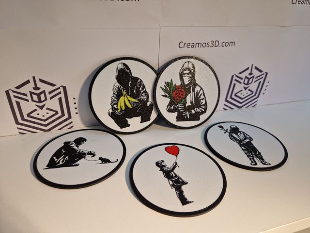 Posavasos - Decoración Banksy