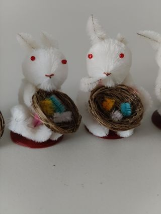 Set quattro conigli pasquali