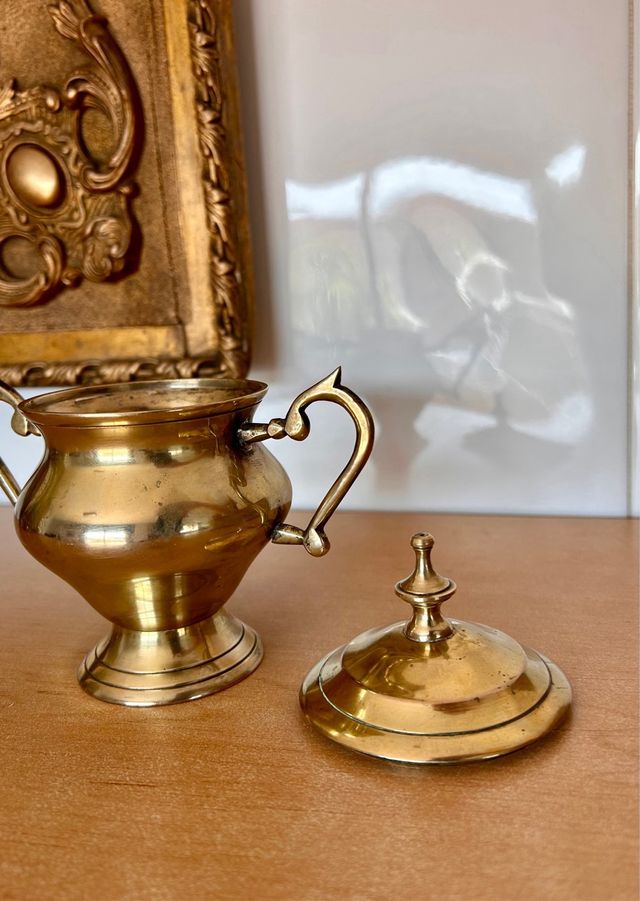 Açucareiro Bronze Vintage