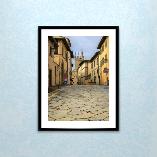 Quadro fotografico vicolo di Arezzo, Toscana