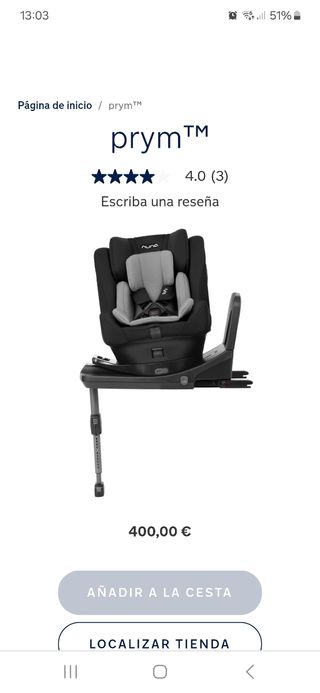 Silla coche giratoria con carrito de regalo