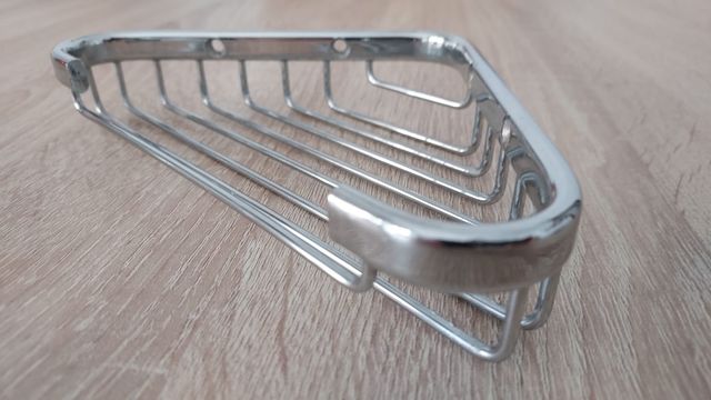 ESTANTE DE ACERO INOXIDABLE TRIANGULAR PARA JABON