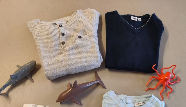 Set 2 maglioni leggeri bimbo 98 cm