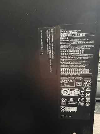 Hp Prodesk 400 G3 SFF I5