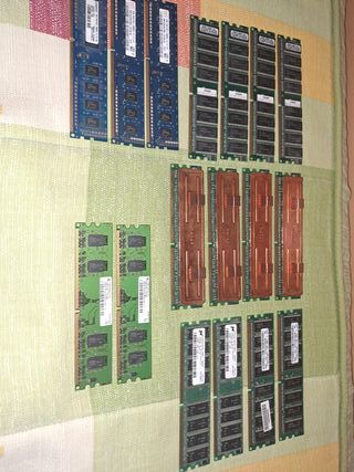 19 Modulos de Memoria Ram para ordenador