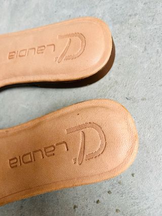 Sandalias piel verdes 37 NUEVAS