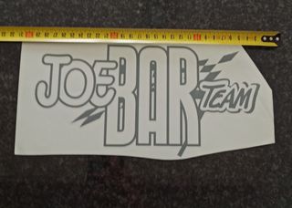 Pegatina JOE BAR TEAM, gris. 