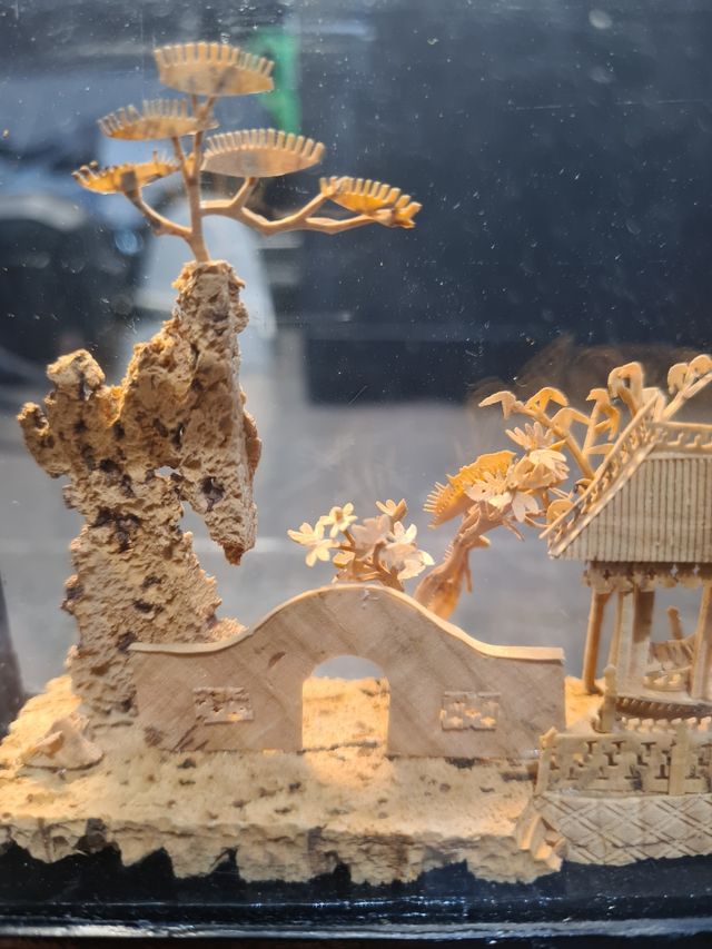 Diorama de paisaje oriental. PRECIO HASTA 1/11