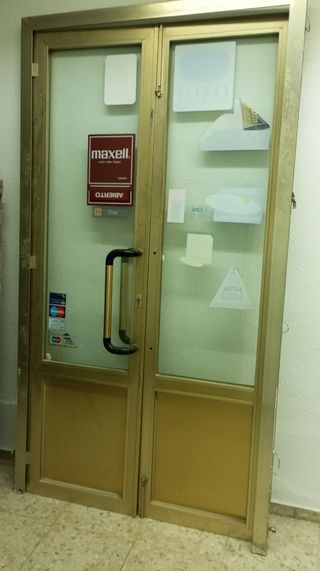 Puerta dos hojas blindada