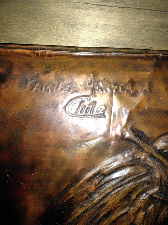 Cuadro cobre repujado