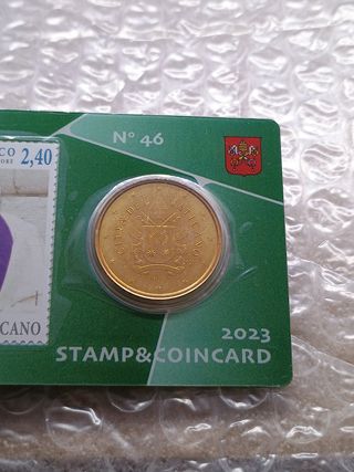 Coincard 50 cent Euro Vaticano 2023.N.46