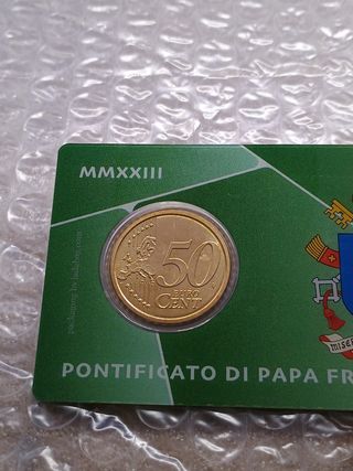 Coincard 50 cent Euro Vaticano 2023.N.46