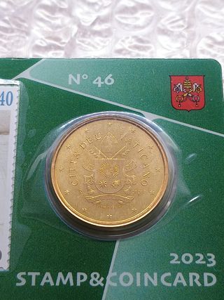 Coincard 50 cent Euro Vaticano 2023.N.46