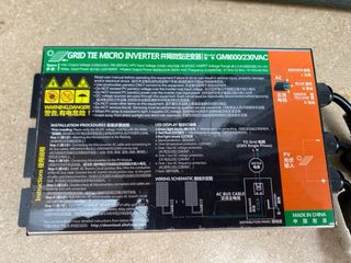 Microinversor de conexión a red Solar Gmi 600