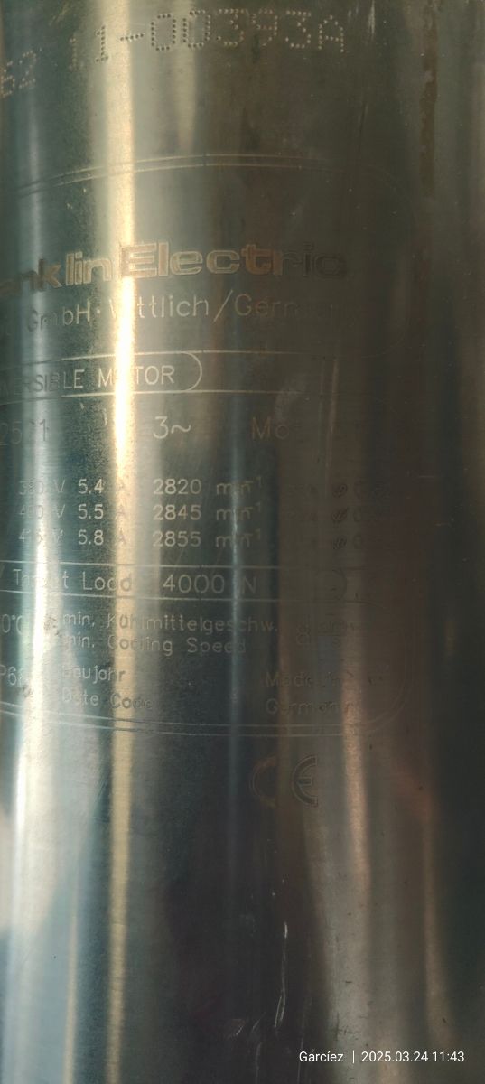 Bomba sumergible 3cv