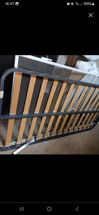 Somier 180 x 80cm y patas cama