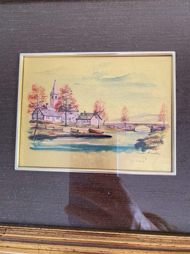 Quadretto in foglia d’oro 18 K tiratura limitata