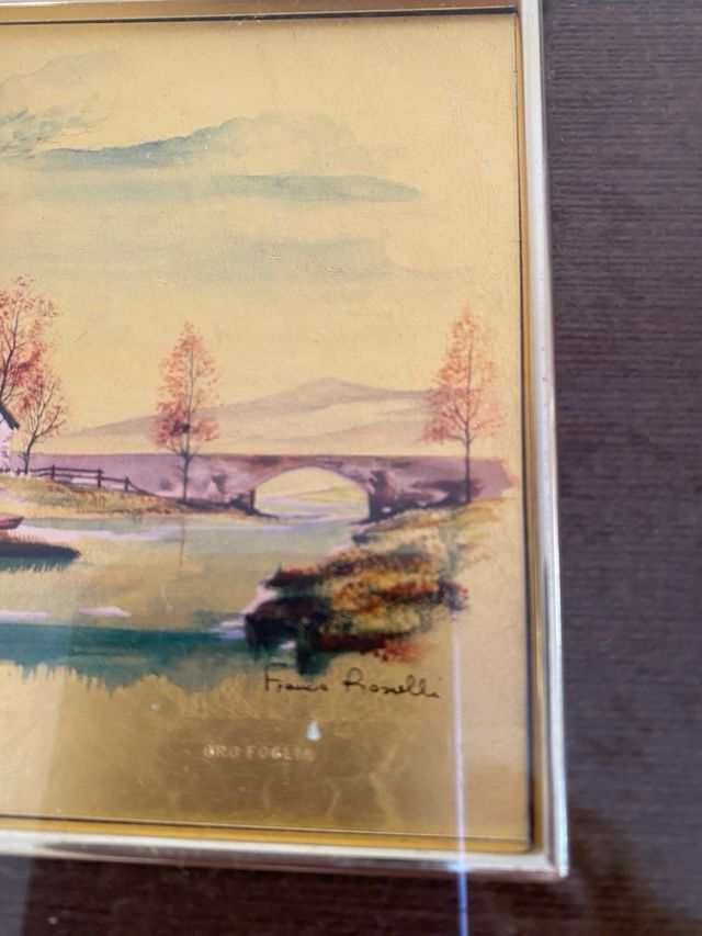 Quadretto in foglia d’oro 18 K tiratura limitata