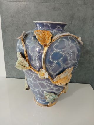 Vaso in Ceramica Porcellana Vintage Fiori 33cm In 