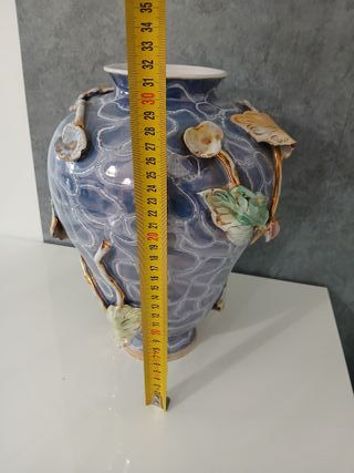 Vaso in Ceramica Porcellana Vintage Fiori 33cm In 