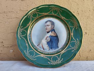 Piatto parata vintage in ceramica Ginori Napoleone