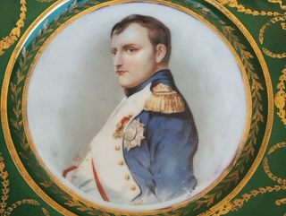 Piatto parata vintage in ceramica Ginori Napoleone