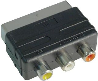 Adaptador RCA Hembra Triple/Euroconector Macho