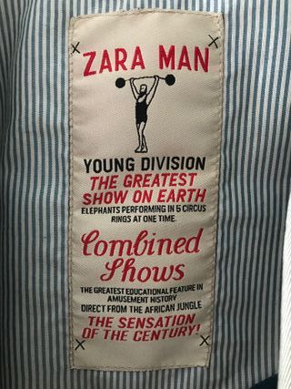 Americana beige, hombre