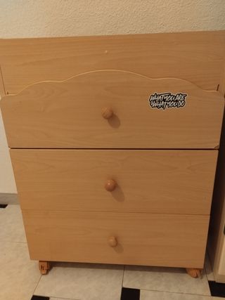 Cajonera-hueco para bañera bebé 

