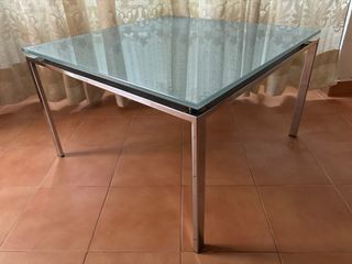 Mesa de centro de cristal