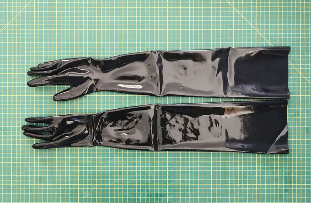 Guantes largos látex talla XS