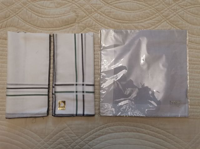 3 PAÑUELOS ALGODÓN 100% MÁXIMA CALIDAD