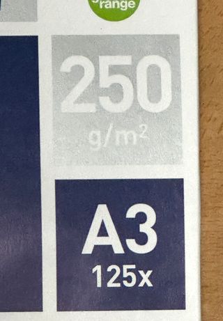 1300 hojas papel impresora Din A-3 250 grs.
