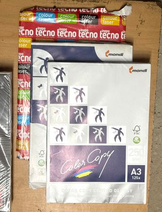 1300 hojas papel impresora Din A-3 250 grs.