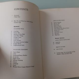 Suzanne Vega. Bullet in Flight. Songs. Book.