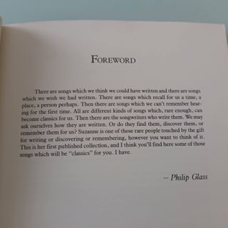 Suzanne Vega. Bullet in Flight. Songs. Book.