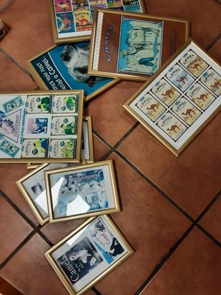 Cuadros con publicidad CAMEL antiguas