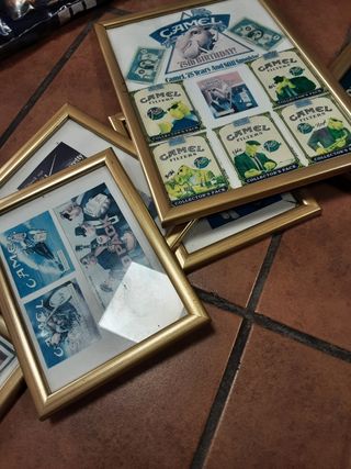 Cuadros con publicidad CAMEL antiguas