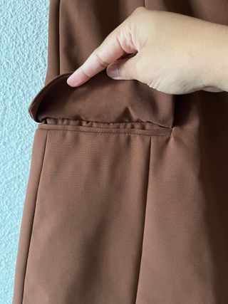 Chaleco traje marron
