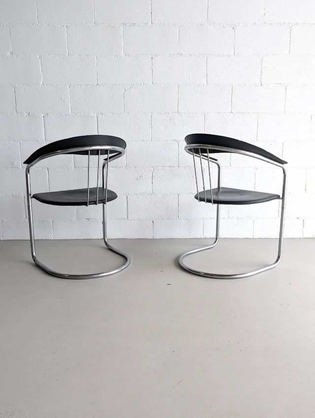 Sedie a sbalzo anni '80